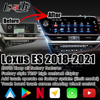 DSP Ayarı ES300h Lsailt Lexus Dokunmatik Ekran 12.3&quot; Android Auto Carplay ADAS